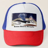 Vintage Malaria-Mücke Truckerkappe (Vorderseite)