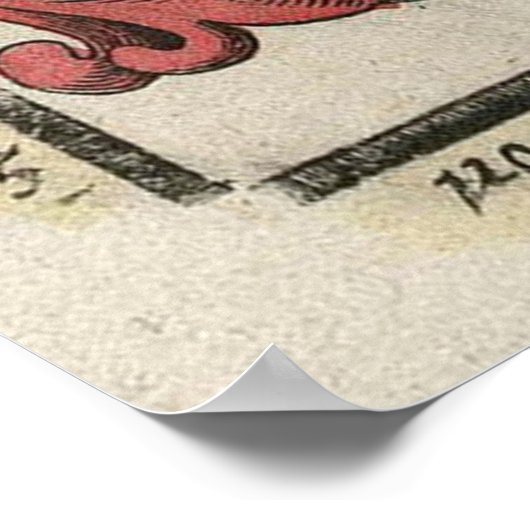 Vintage Maldives Map (1705) Poster (Ecke)