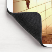 Vintage-Maler Brooklyn Bridge Mousepad (Ecke)