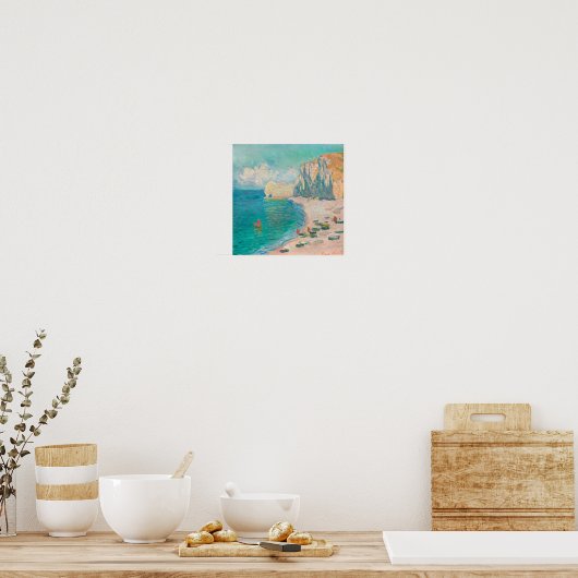 Vintage Malerei am Meer (Beach Ästhetik) Poster (Küche)