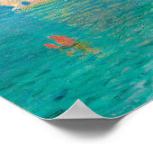 Vintage Malerei am Meer (Beach Ästhetik) Poster (Ecke)