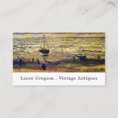 Vintage Malerei, Antiquitätengeschäft Treuekarte (Rückseite)