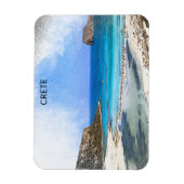 Vintage Malerei auf Kreta Griechenland Magnet (Vertikal)