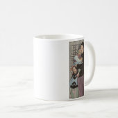 Vintage Malerei - Chinesischer Vater und Tochter Kaffeetasse (VorderseiteRechts)