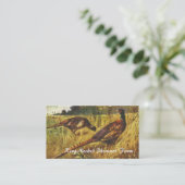 Vintage Malerei des Fasanbauernhofes Visitenkarte (Stehend Vorderseite)