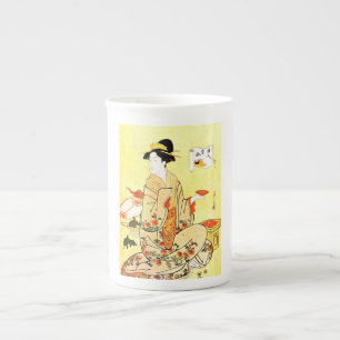 Vintage Malerei des japanischen Porzellantasse