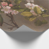 Vintage Malerei Hummingbird und Apple Blüten Geschenkpapier (Ecke)