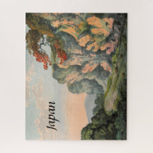 Vintage Malerei Japans Landschaft