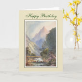 Vintage Malerei Karte (Gelbe Blume)