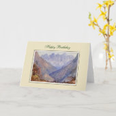 Vintage Malerei Karte (Gelbe Blume)