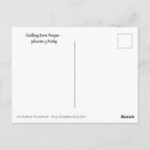 Vintage Malerei Prag Stadtbesichtigung Tschechien Postkarte (Rückseite)