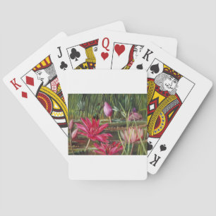 Vintage Malerei-Rosa-Blüten-Blumen Spielkarten