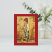 Vintage Malerei von Hänsel mit einem Apple Postkarte (Stehend Vorderseite)