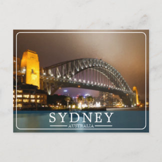 Vintage malerische Sydney Harbour Bridge Feiertagspostkarte