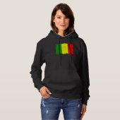 Vintage Mali Flag Malian Independence Day Hoodie (Vorne ganz)