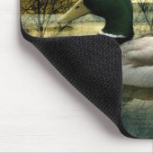Vintage Mallard Duck Weathered Postcard Mousepad (Ecke)