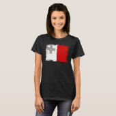 Vintage Malta Flag Maltese Independence Day T-Shirt (Vorne ganz)