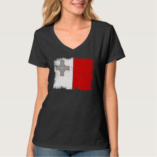 Vintage-Malta-Flag Maltesischer Unabhängigkeitstag T-Shirt