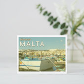 Vintage Malta Postkarte (Stehend Vorderseite)
