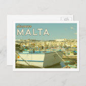 Vintage Malta Postkarte (Vorne/Hinten)