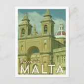 Vintage Malta Postkarte (Vorderseite)