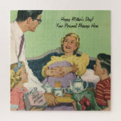 Vintage Mama Frühstück im Bed by Family Puzzle (Vertikal)