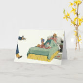 Vintage Mama Frühstück im Bett Karte (Gelbe Blume)