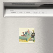 Vintage Mama Frühstück im Bett Magnet (In Situ (Geschirrspüler))