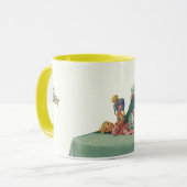 Vintage Mama Frühstück im Bett Tasse (Vorderseite Links)