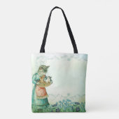 Vintage Mama Katze mit Kätzchen Tasche (Rückseite)