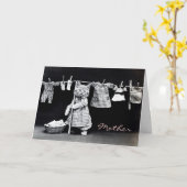 Vintage Mama Muttertagskarte Karte (Gelbe Blume)