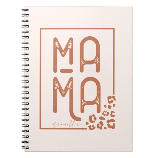 Vintage Mama Notizblock (Vorderseite)