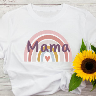Vintage Mama Regenbogen-Mutter-Shirt T-Shirt
