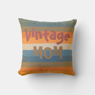 Vintage Mama-Retrostreifen Kissen