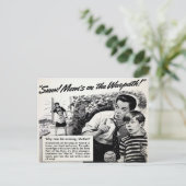 Vintage Mama Seifenwerbung Postkarte (Stehend Vorderseite)