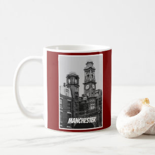 Vintage Manchester Stadtansicht England 2001 Kaffeetasse