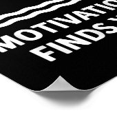 Vintage Manchmal Findet Motivation Dich Tee - Lust Poster (Ecke)