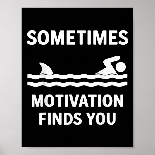 Vintage Manchmal Findet Motivation Dich Tee - Lust Poster (Vorne)