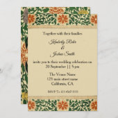 Vintage Mandala Blume Hochzeit Einladung (Vorne/Hinten)