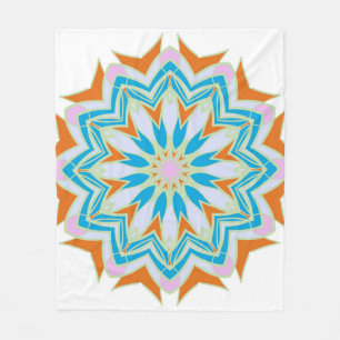 Vintage Mandala, florale Mandala. Orientalische Ma Fleecedecke
