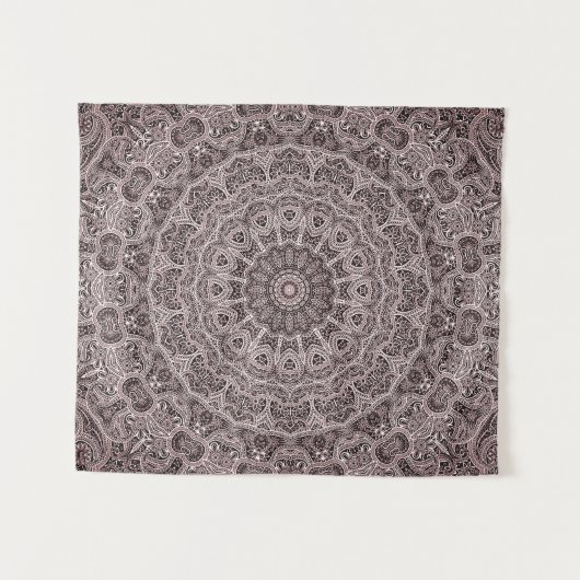 Vintage-Mandala-Muster Wandteppich (Vorderseite (Horizontal))