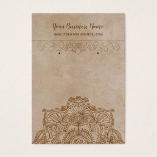 Vintage Mandala-Ohrhänger-Displaykarten