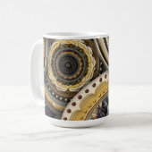 Vintage Mandalas Kaffeetasse (Vorderseite Links)