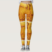 "Vintage Mandan Turtle Art" Leggings (Vorderseite)