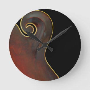 Vintage Mandoline Runde Wanduhr