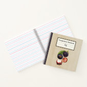 Vintage Mangostanbildung Personalisiert Notizblock (Innenseite)