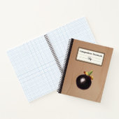 Vintage Mangosteen Illustration Personalisiert Com Notizblock (Innenseite)