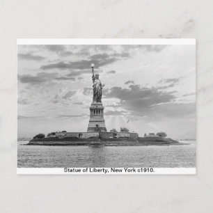 Vintage Manhattan, New York Statue of Liberty 1910 Postkarte