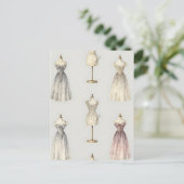 Vintage Mannequin Ballgown Pattern Postkarte (Stehend Vorderseite)