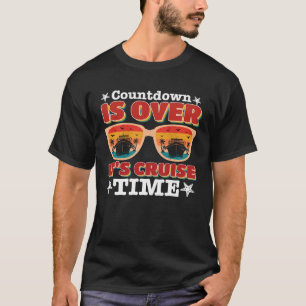 Vintage Männer Countdown Ist Vorbei Es Ist Kreuzfa T-Shirt